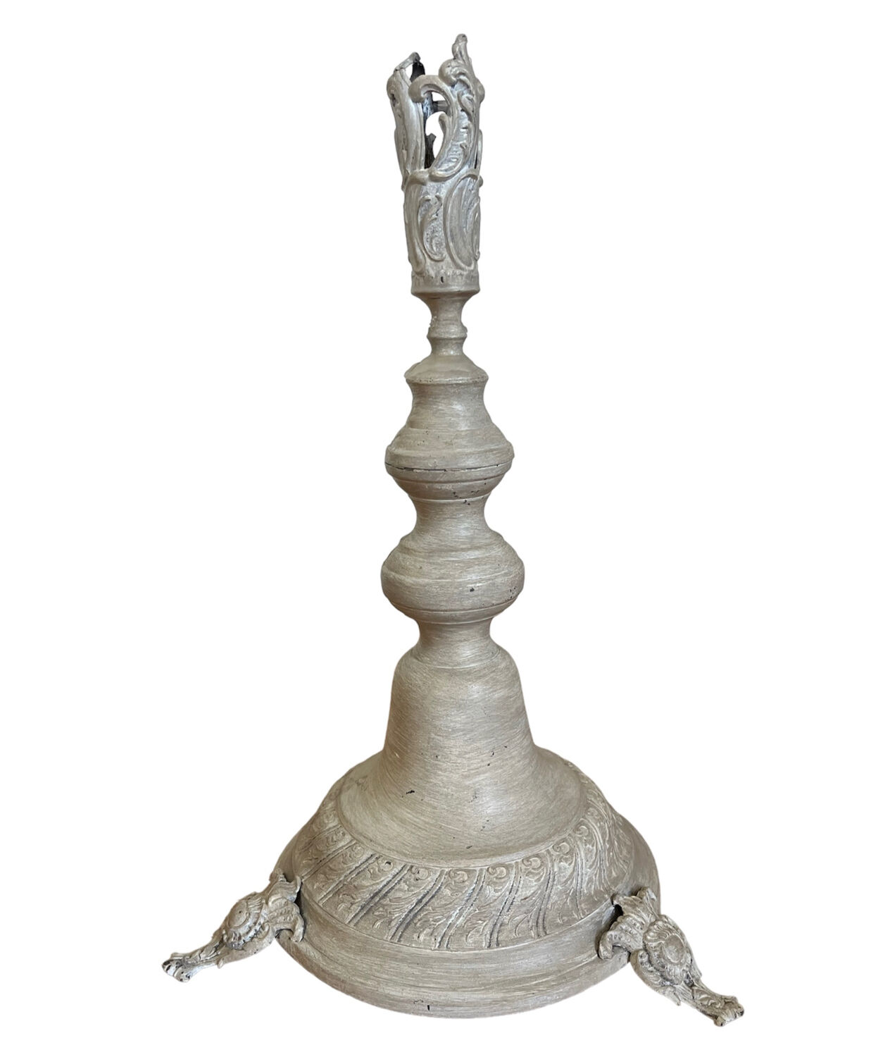 Bronze candle holder regulates 19th century