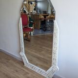 Miroir art déco hexagonal 131 x 88 cm