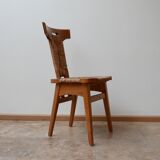 Ensemble de chaises de salle à manger hollandaises d’arts et d’artisanat par W Kuyper
