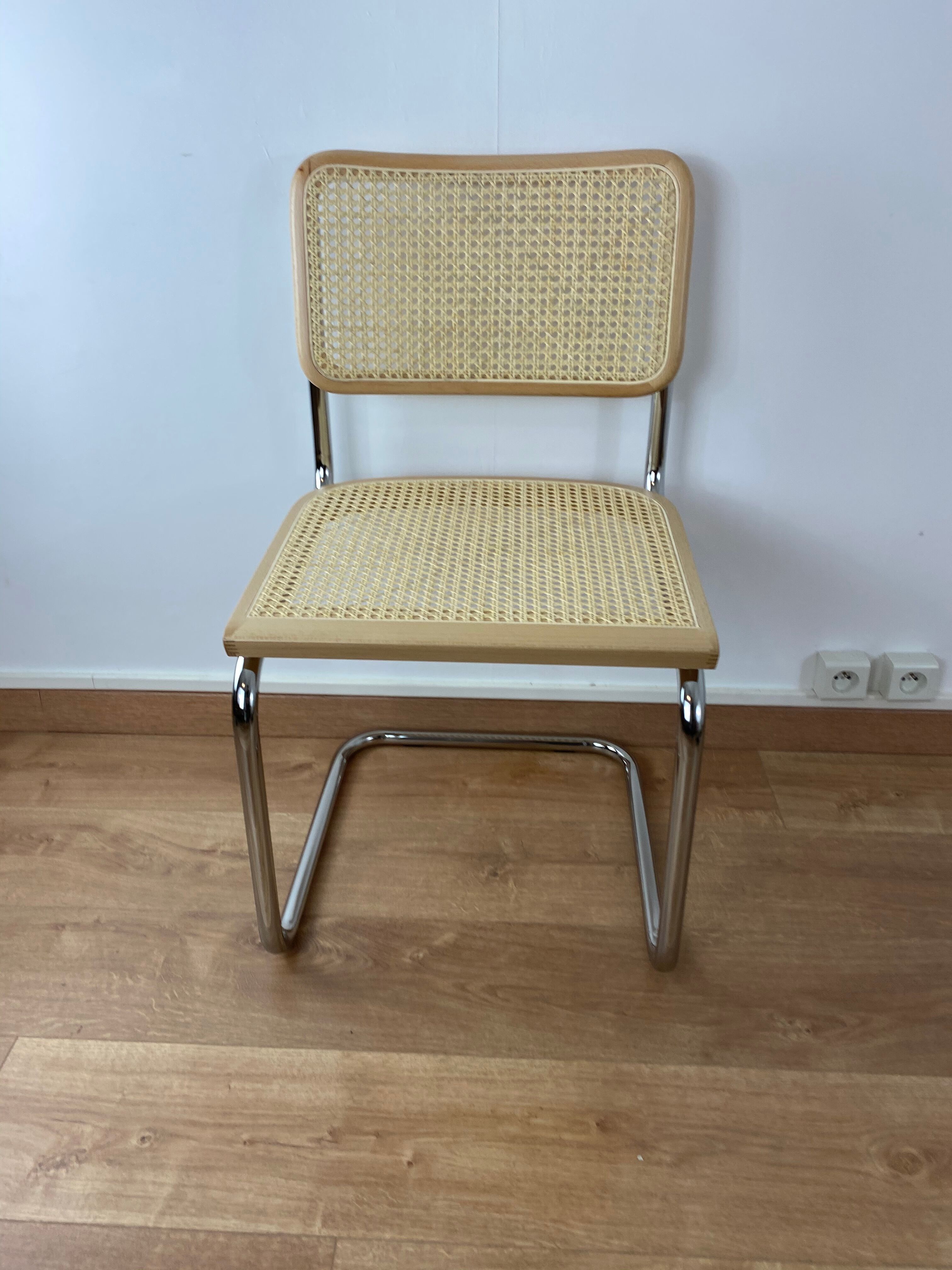 Lot of 6 chairs Marcel Breuer cesca B32