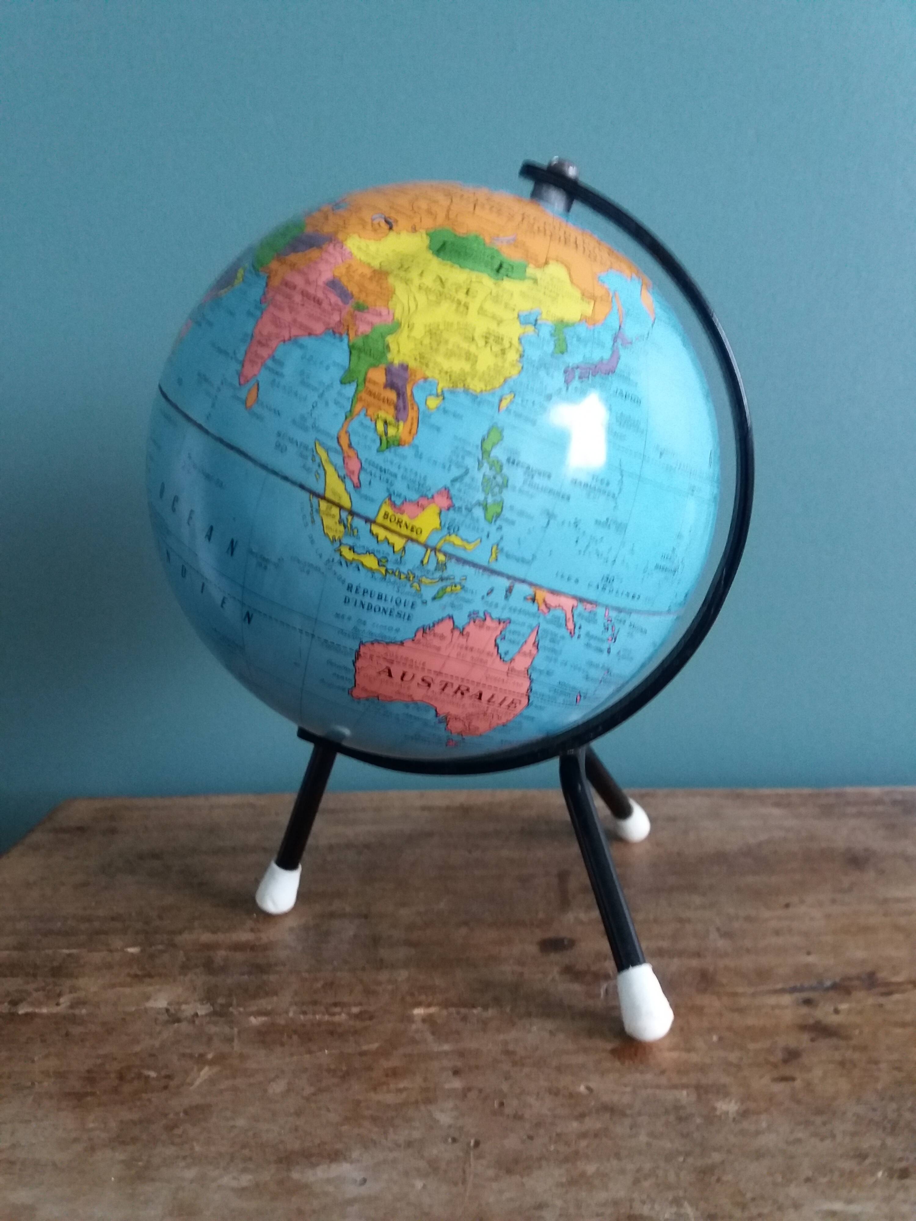 Globe world map Taride 50s 60s