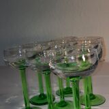 White wine glasses from Alsace