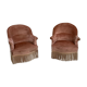 Paire de fauteuils crapaud