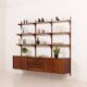 Poul Cadovius 3 bay rosewood wall unit for Cado, 1960s