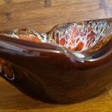 Vallauris red flamed pocket ashtray