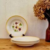 Set of 4 Digoin Sarreguemines Sirocco model soup plates