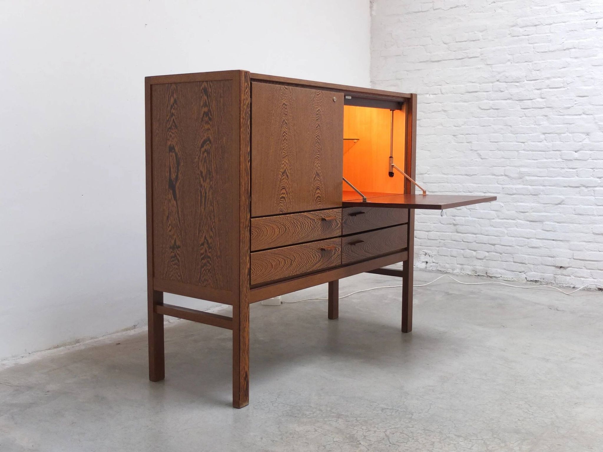 N-Line 'Team Program 500' double bar cabinet in wenge, 1966