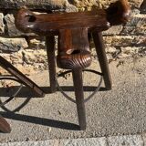 2 Brutalist "Marbella" bar stools, Confonorm Spain, 1960s