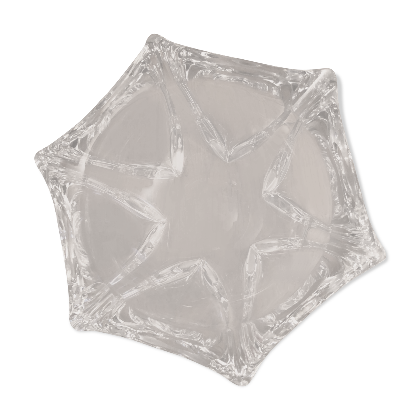 Daum crystal trinket bowl