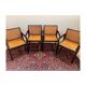 Chaises en bois et cannage vintage