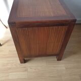 Danish teak and rattan dresser