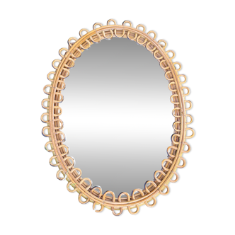 Rattan mirror Italy design