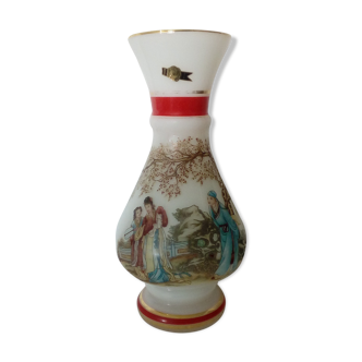 Vase en opaline  italie decor asiatique japon geisha