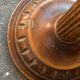 Antique large rattan and opaline bamboo table lamp 1930s-1950s