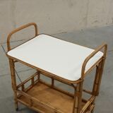 Vintage bamboo and rattan bar service