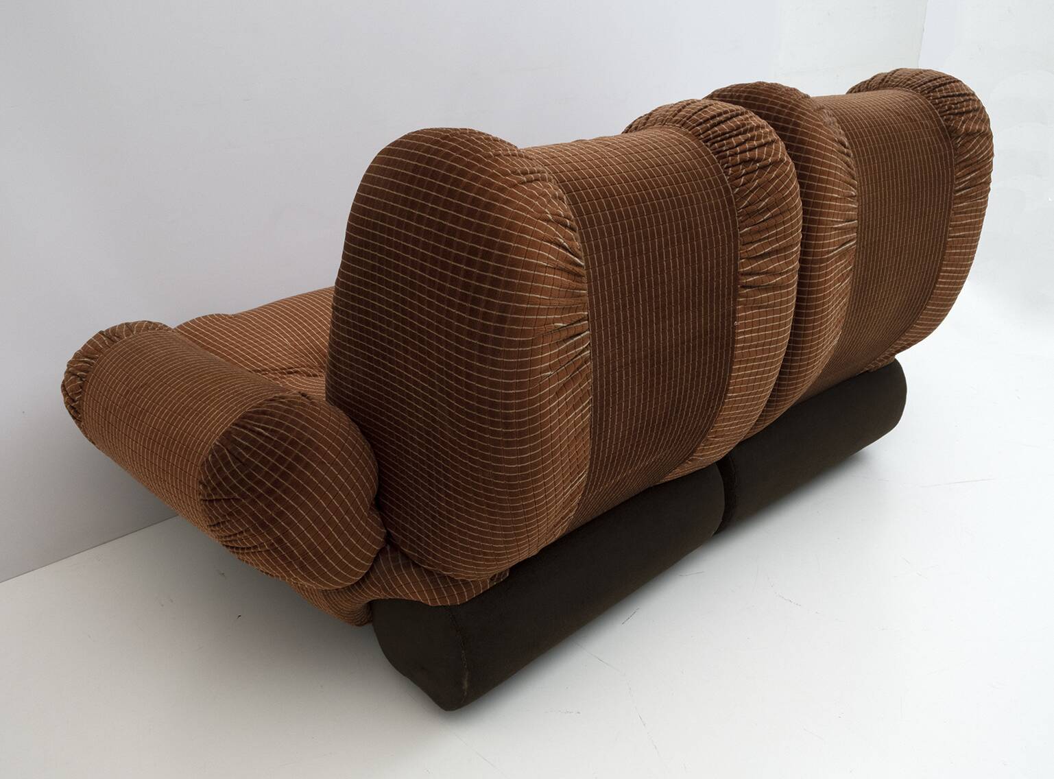 Space Age Italian Velvet Modular Sofa, 1970s