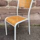6 school chairs 70s industrial vintage school communities Mullca gaston cavaillon