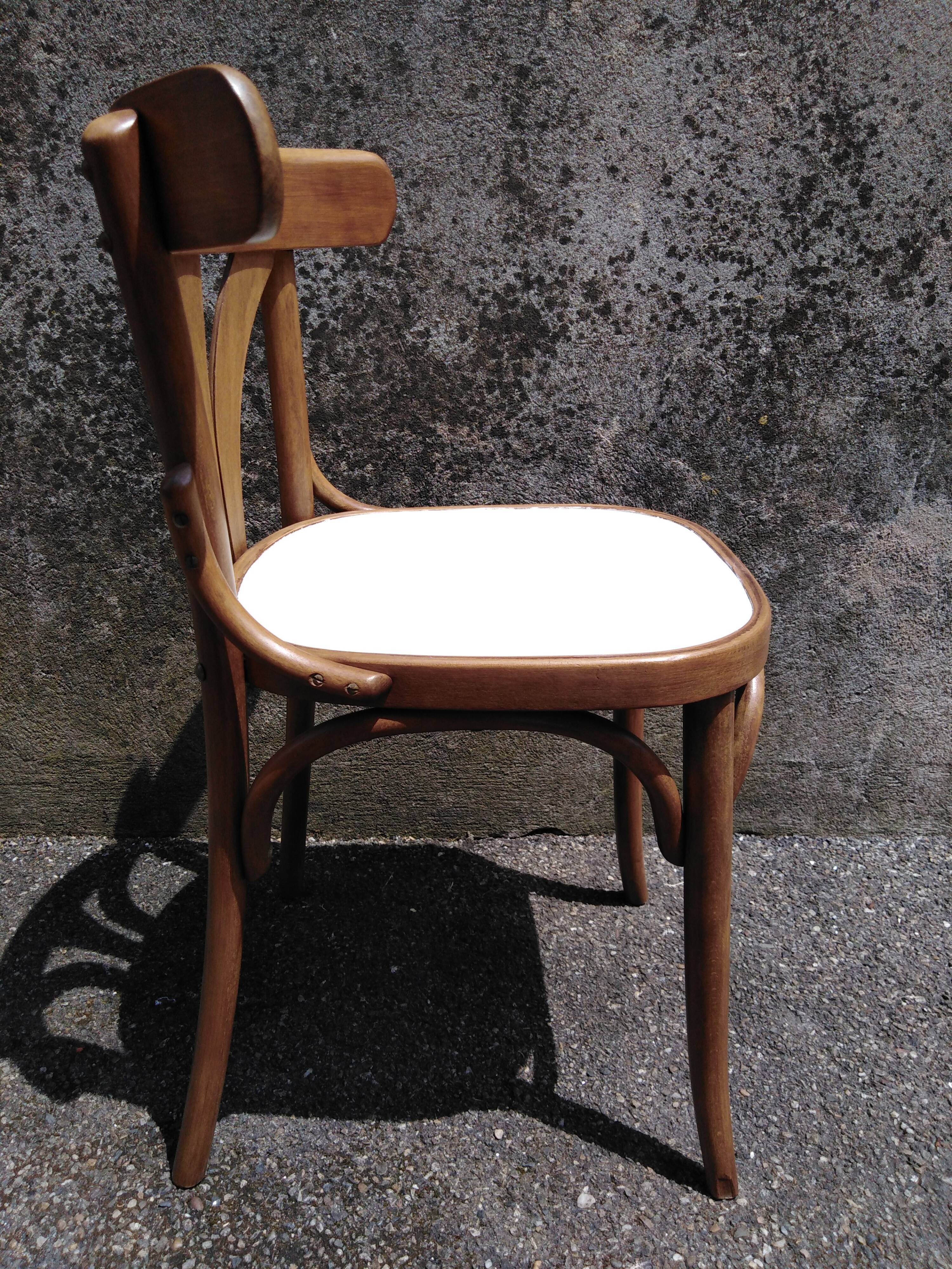 5 vintage bistro chairs