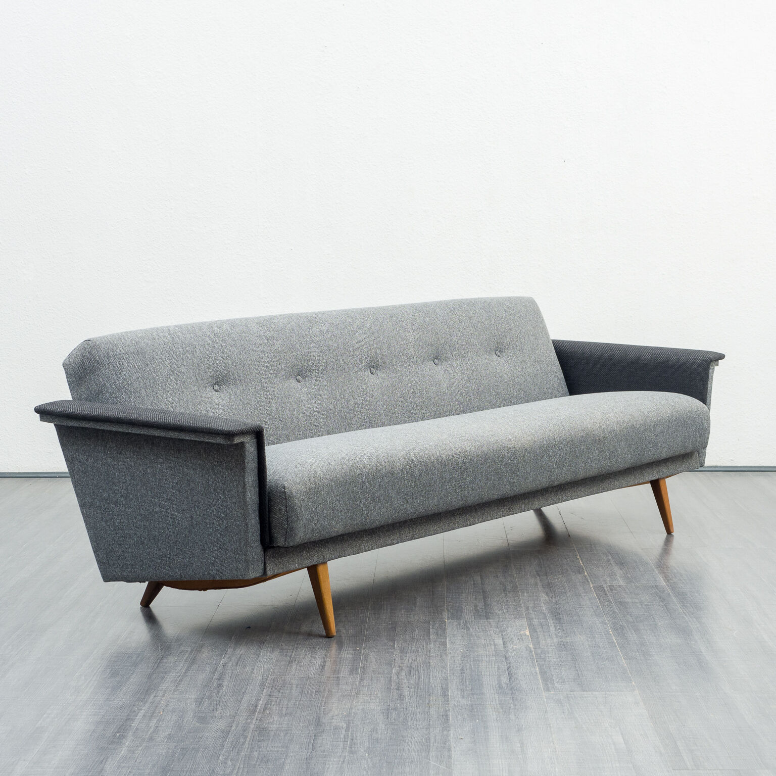 Convertible sofa, 60s, two-coloured, restored