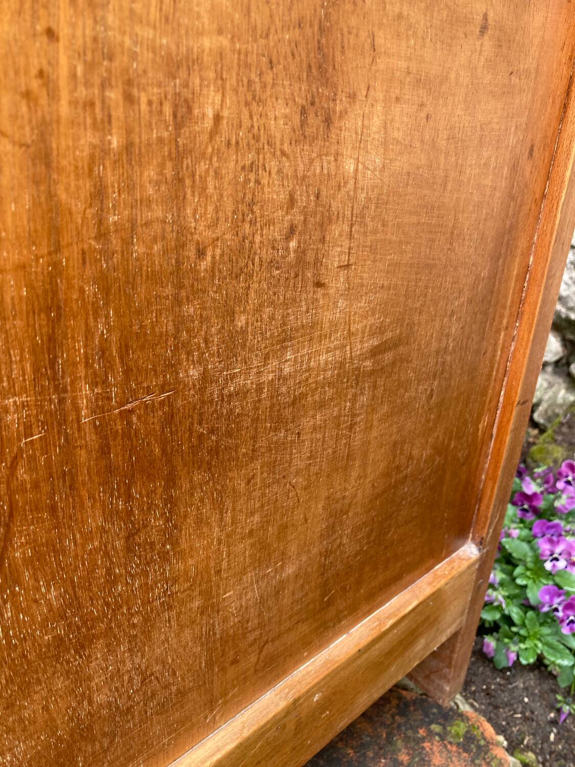 Small antique wardrobe in Art Deco style
