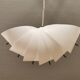 Danish conch, snail shell hanging lamp from the 80s, made of hard ABS plastic.