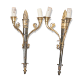 Paire d’applique bronze