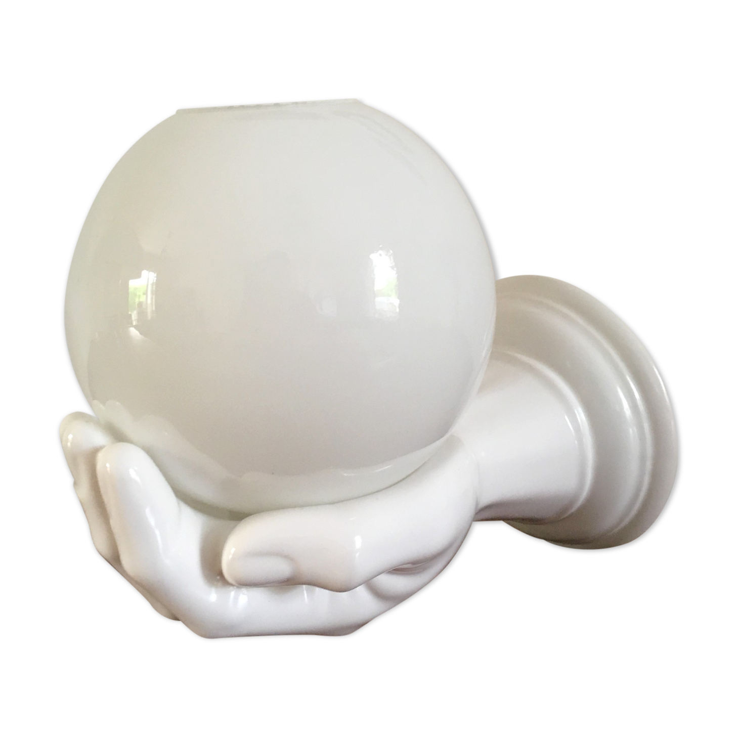 Vintage hand lamp in ceramic 70s