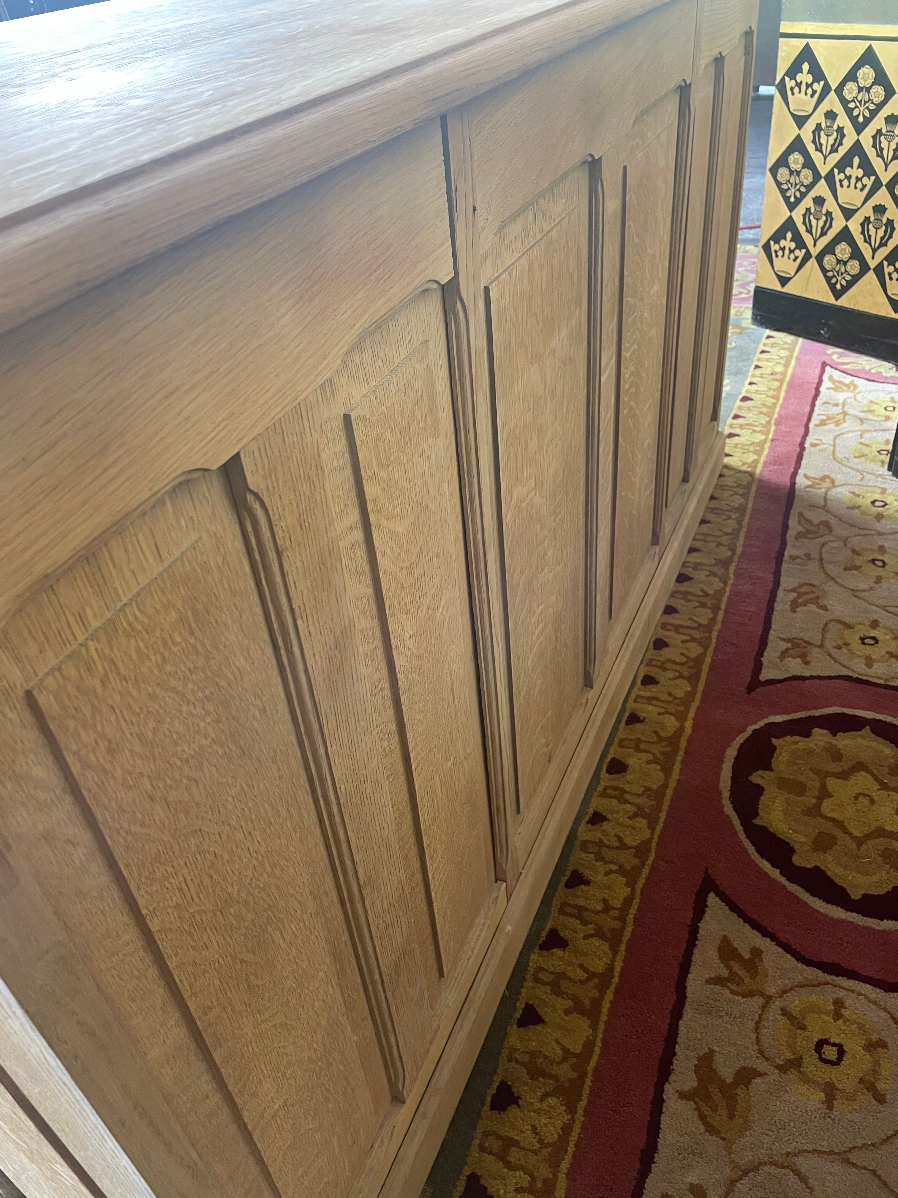 Administrative office in scrubbed solid oak