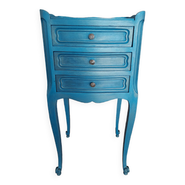 Royal blue bedside table