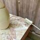 Vintage table lamp by Robert de Schuytener ivory 1960