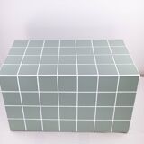Table basse en céramique-rectangulaire-carreaux-vert-vert d'eau-mat-Tile