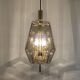 Set of 2 Smoked Glass Pendant Lamps by Glashütte Limburg
