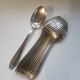12 manufrance white metal table spoons
