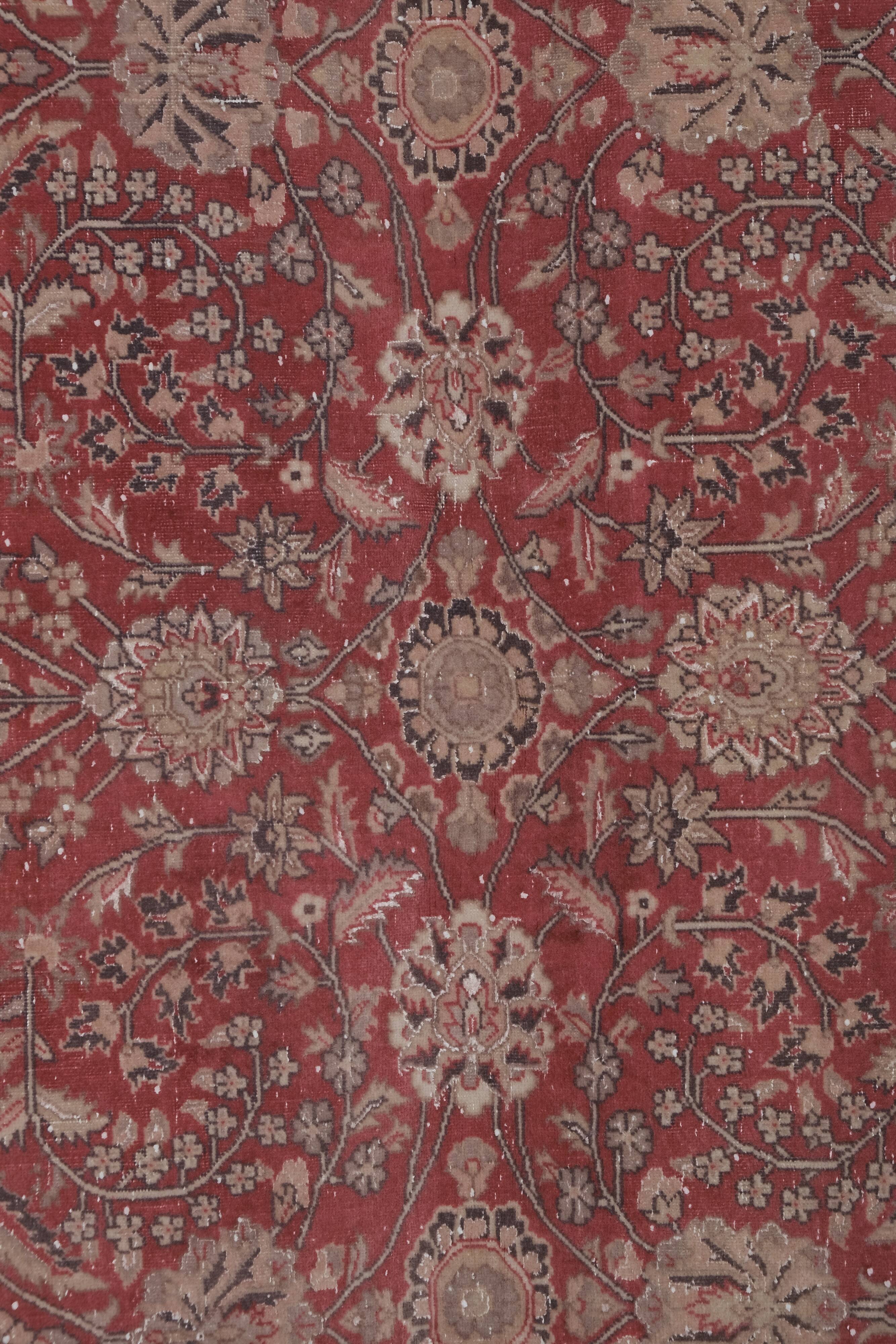 Hand Knotted Contemporary Large Turkish Oushak Rug with Mid-Century Design