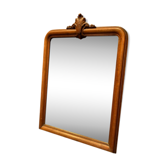 Beveled mirror with wooden frame 57x78cm