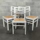 4 chaises blanche