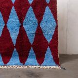 Traditional handwoven Berber rug, size 100 x 200 cm