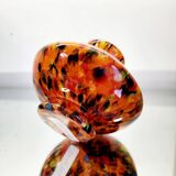 Art Deco spatter vaas, kralik glas, Tsjechië