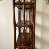 Vintage bamboo shelf and dare