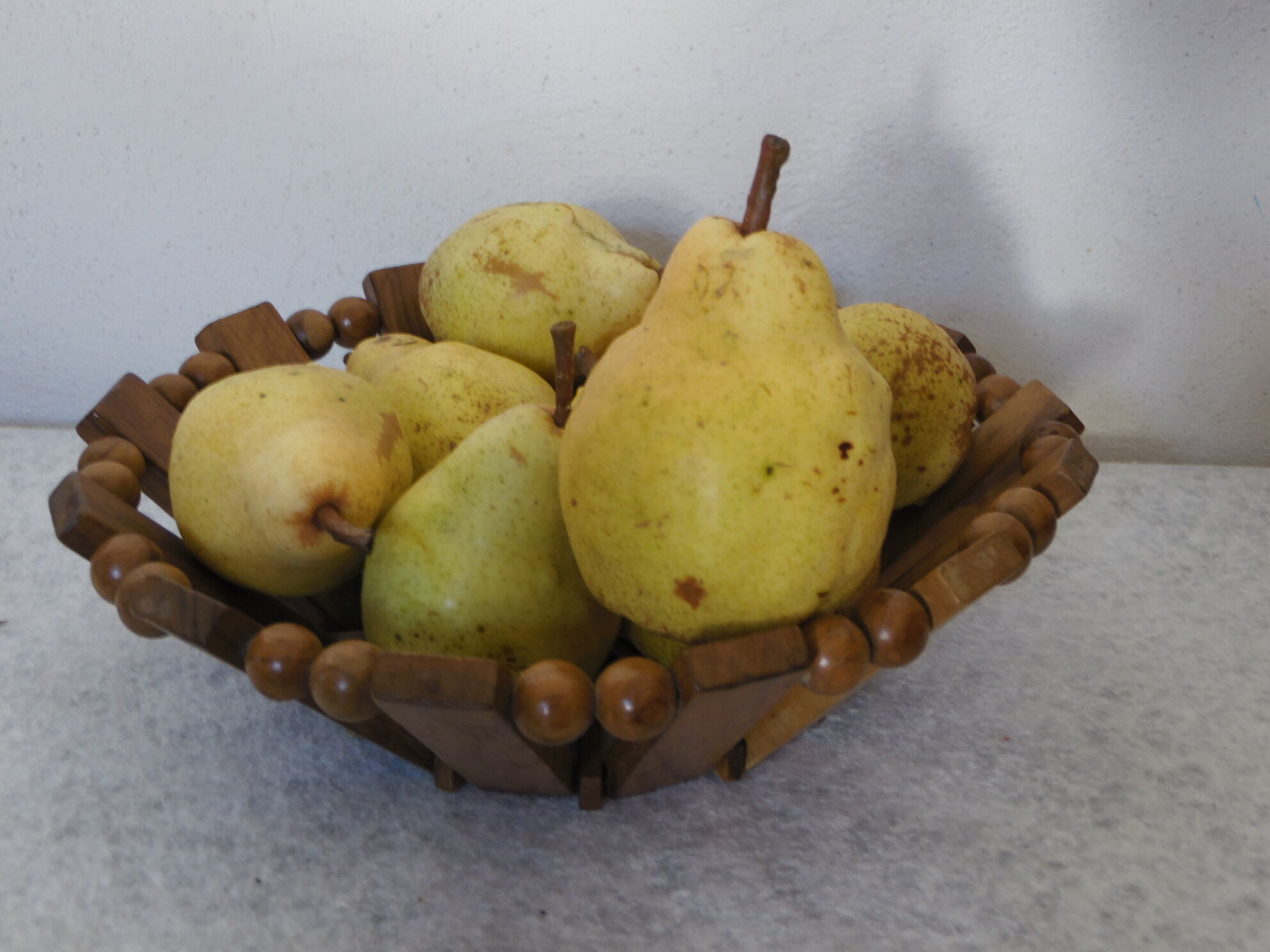 Wooden fruit basket