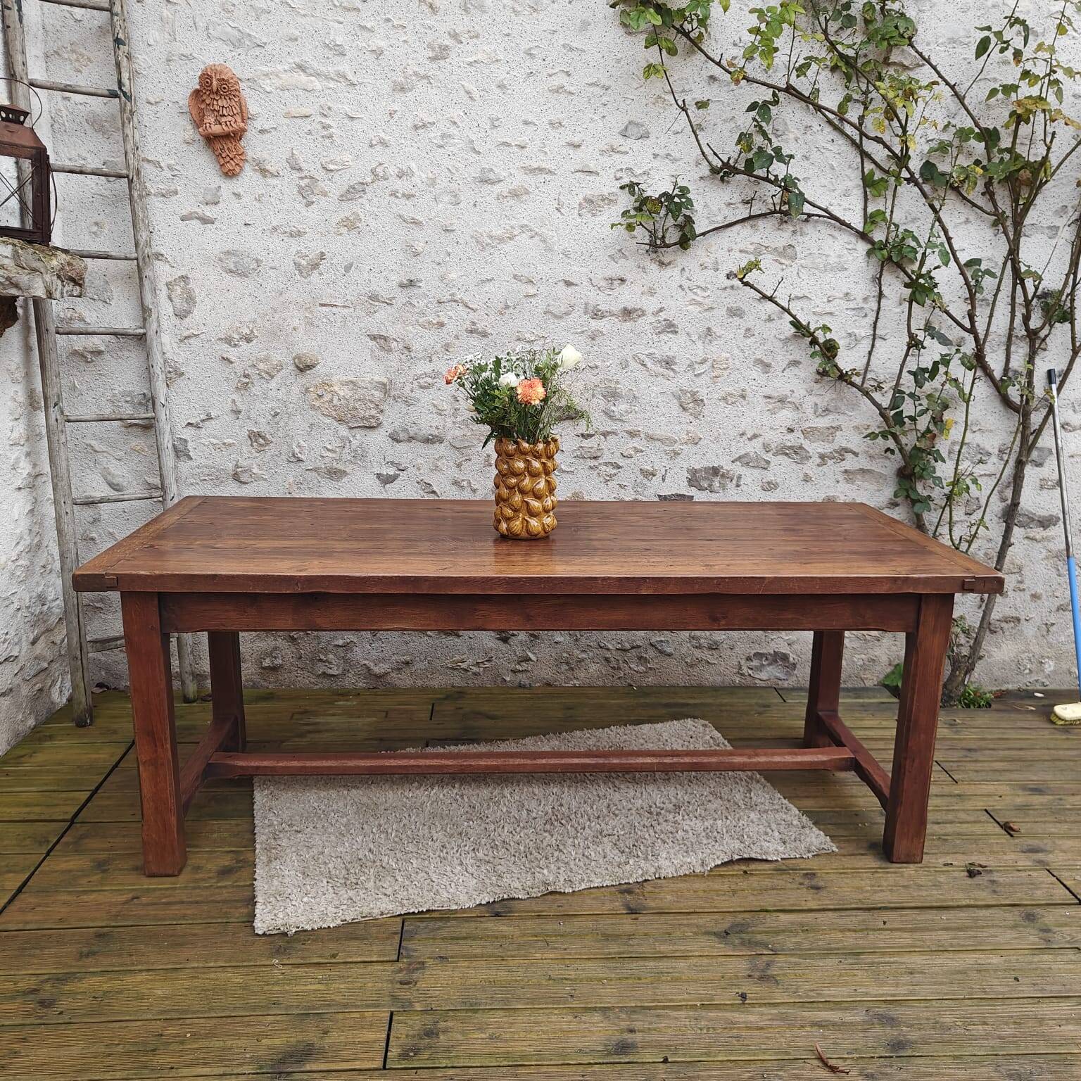 Oak farmhouse table