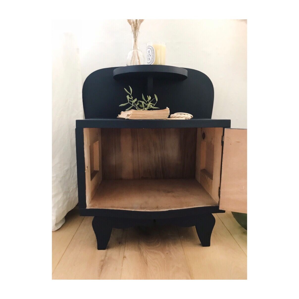 Midnight blue bedside table