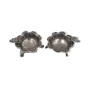 2 cendriers en argent