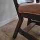 Lot de 4 chaises brutalistes en bois