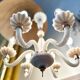 Vintage Murano chandelier in Venetian blown glass