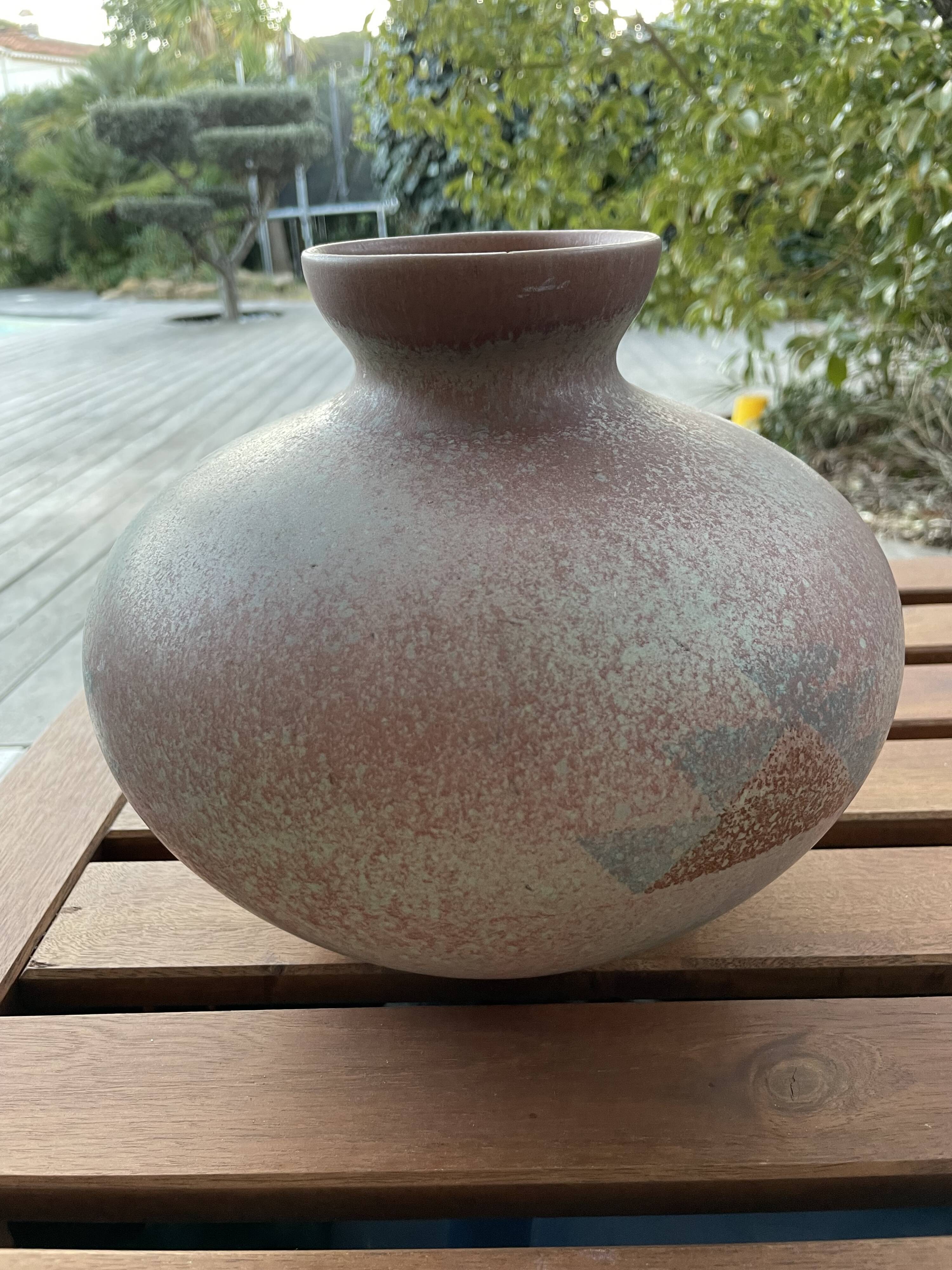 Terracotta vase