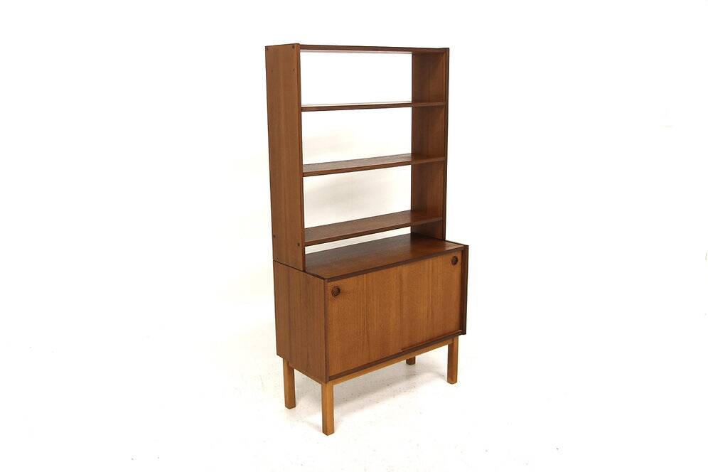 Scandinavian teak bookcase, Sweden, 1960