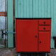 Buffet années 50 rouge