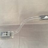 Cobra desk lamp in lucite and chromed metal  italy 80s