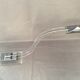 Cobra desk lamp in lucite and chromed metal  italy 80s